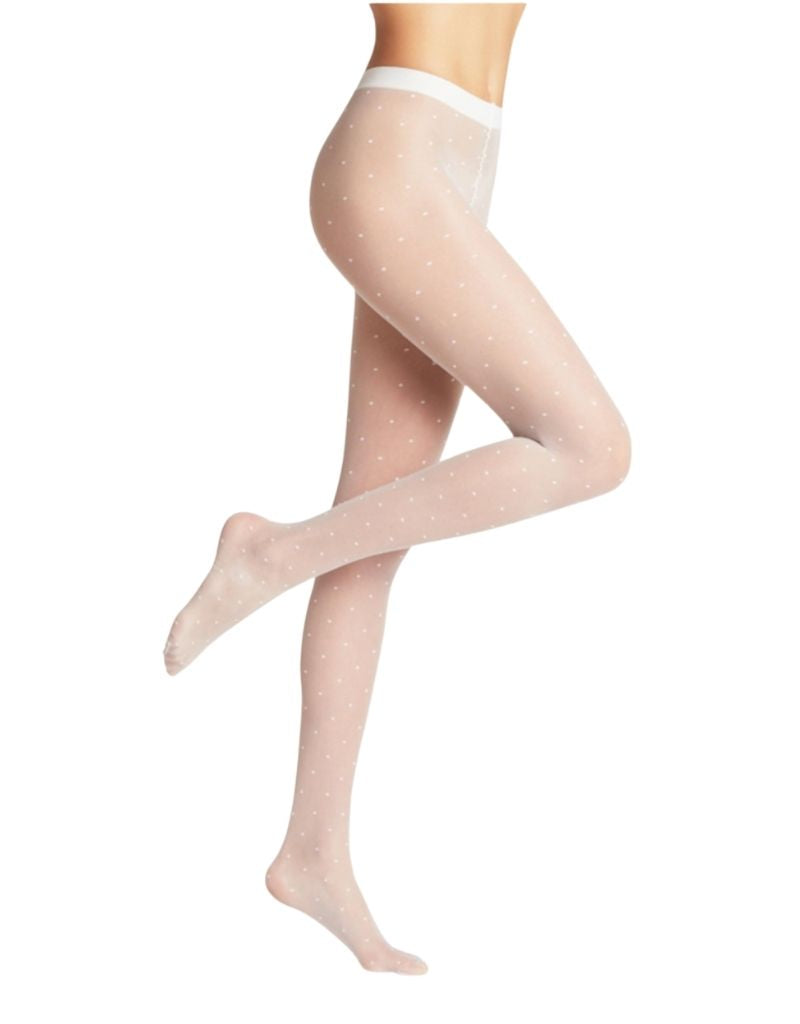 Dot 15 DEN Women Tights 40685 White