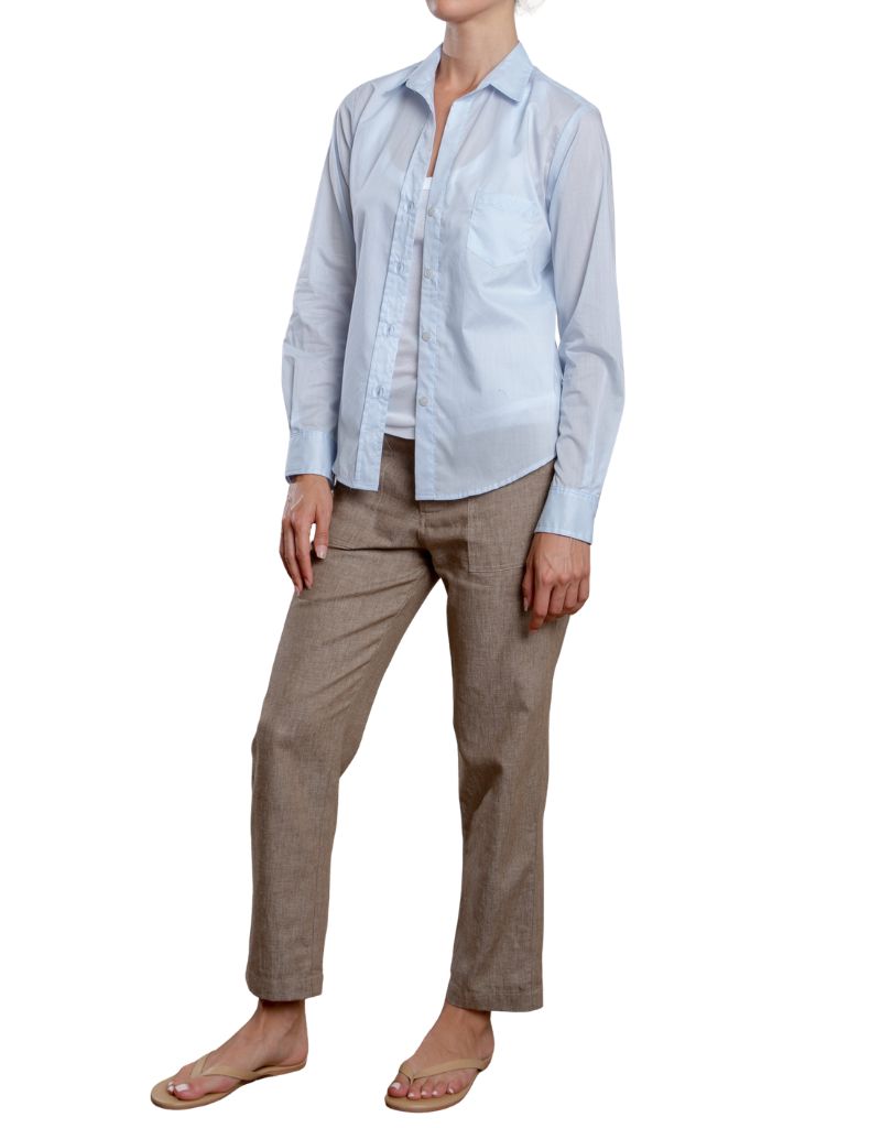 Ellis Pant in Linen Twill Sparrow