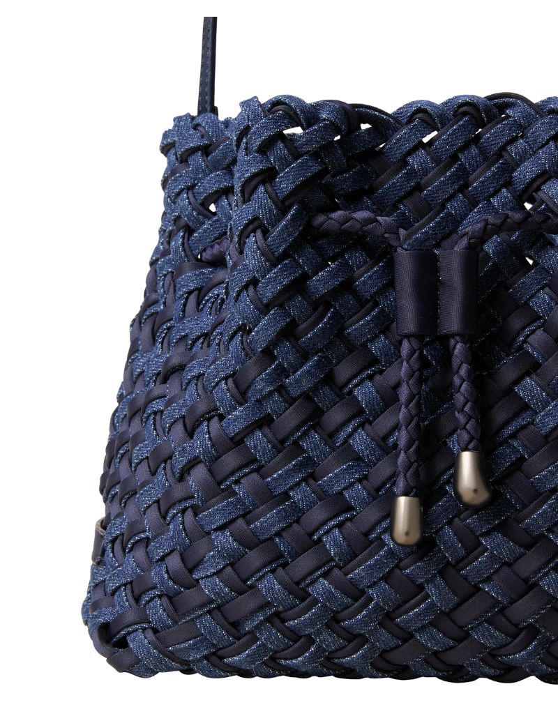 Gramercy Medium Bucket Double Weave Indigo