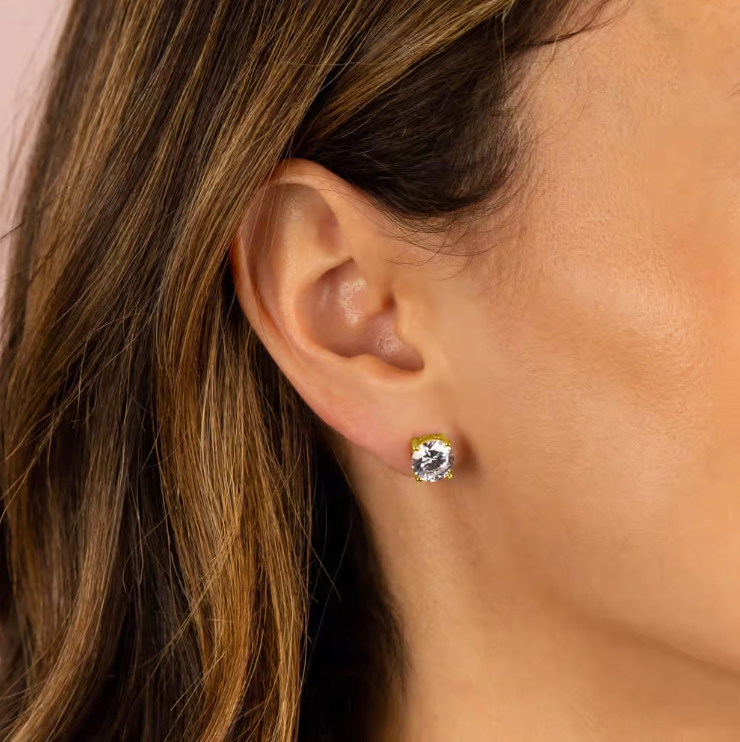 E158883-GLD-277 Juliette Stud Earring Gold 8mm