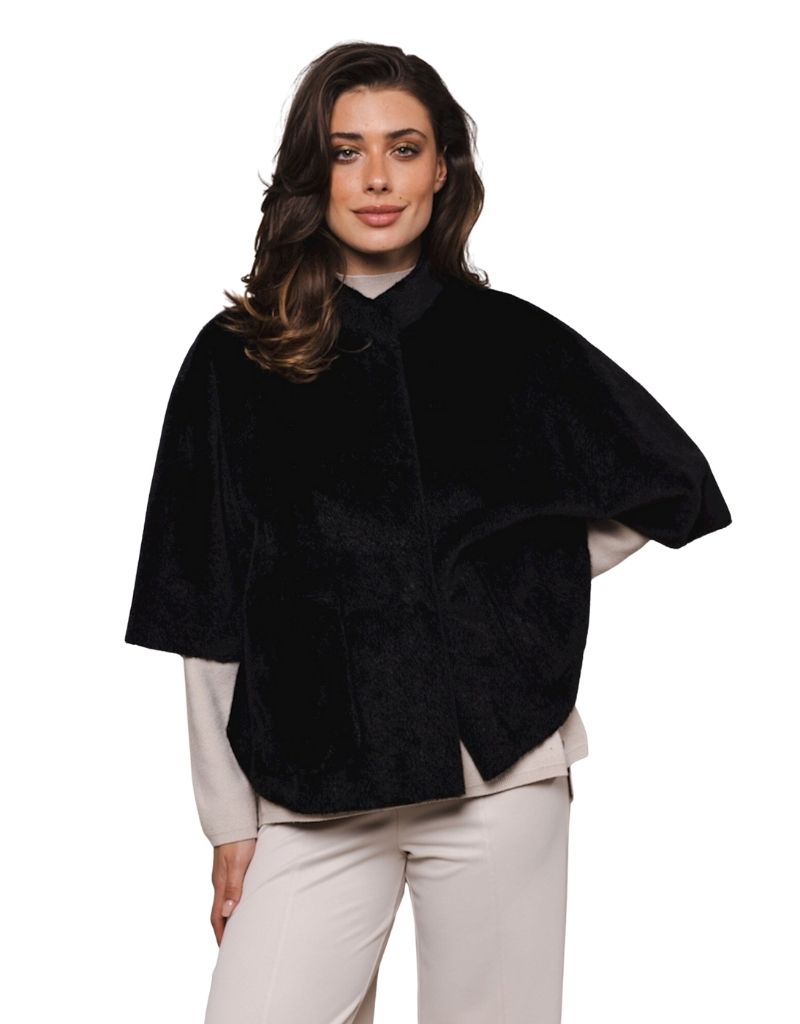 Dewi Faur Fur Cape Black