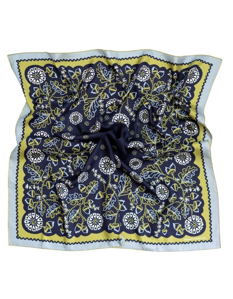 Twofer Silk Scarf Acorn