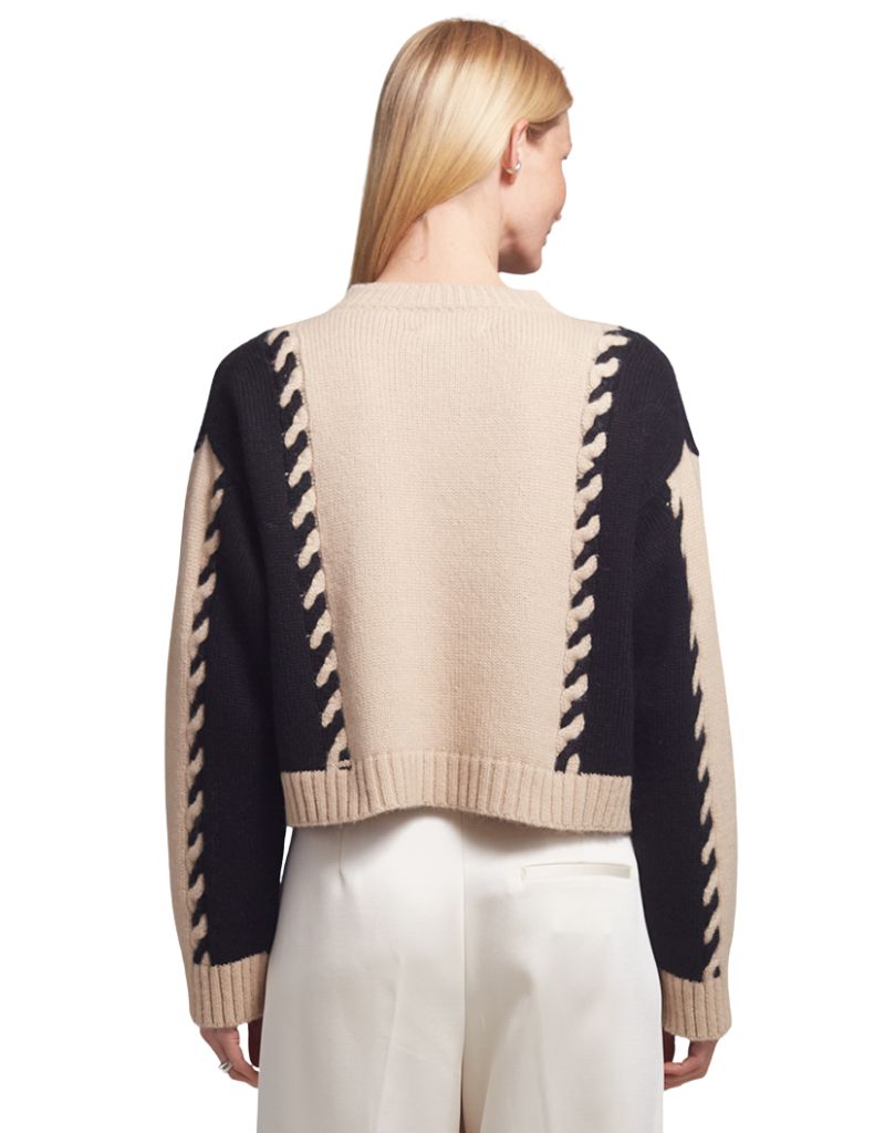 Daria Cardi Pale Camel Black Combo