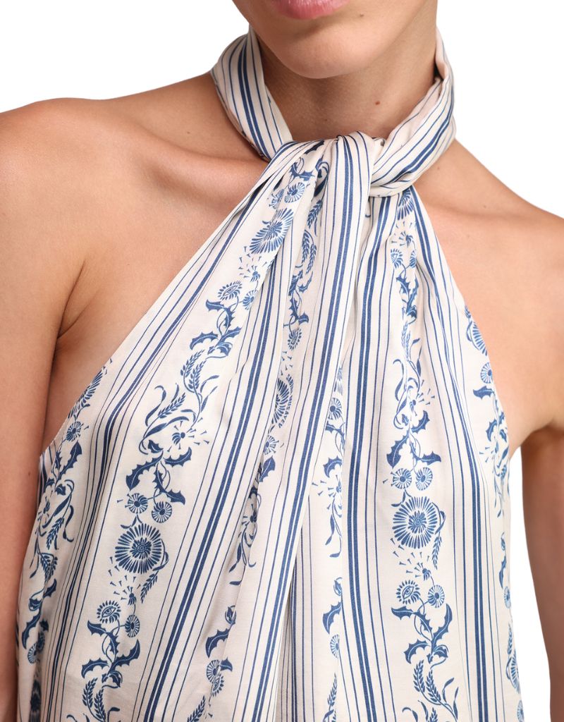 Courtney Top Ivory Print