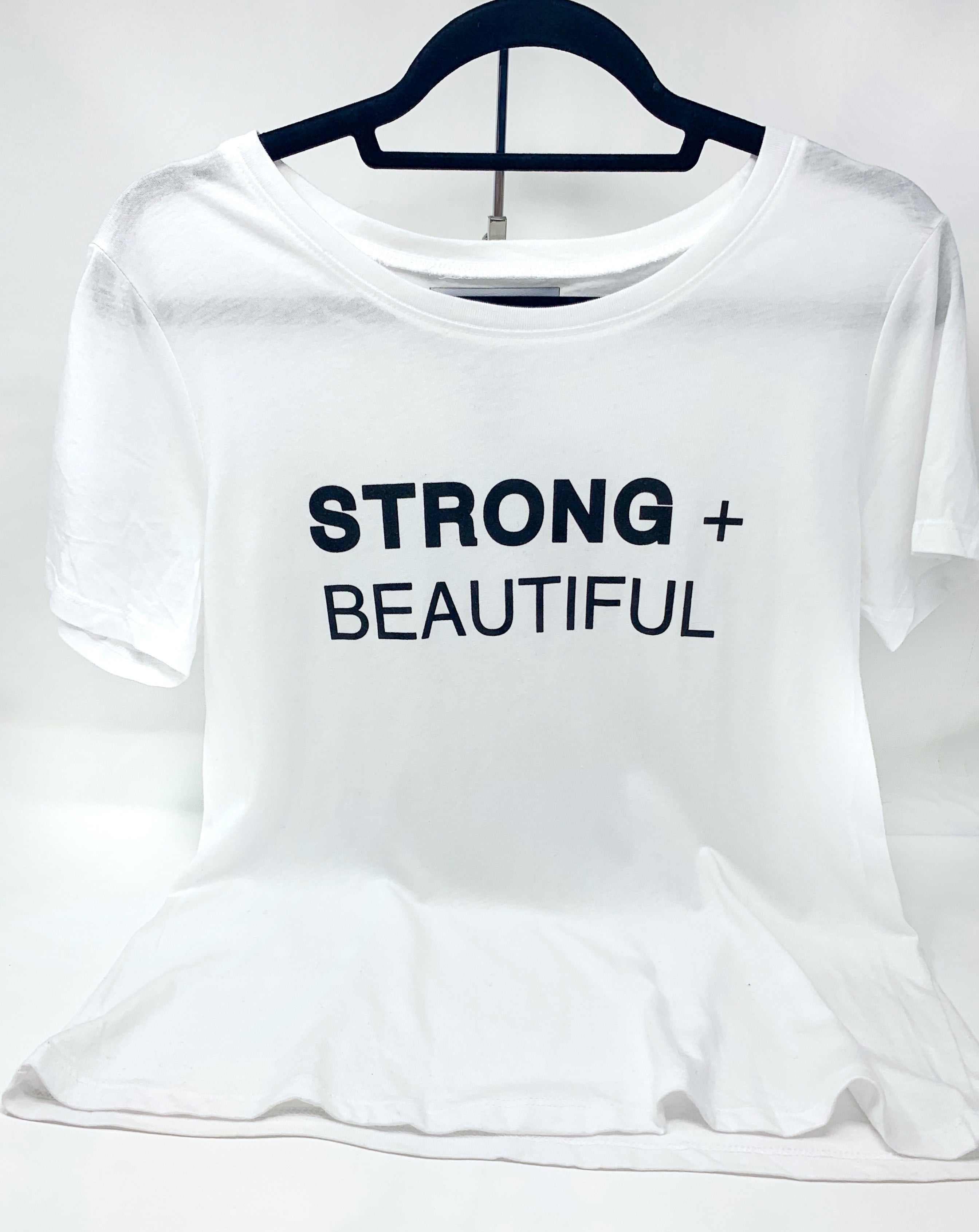 Strong + Beautiful Tee White