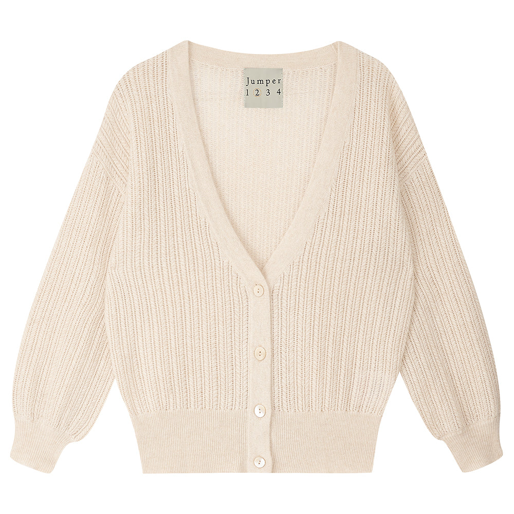 Open Cardigan Oatmeal