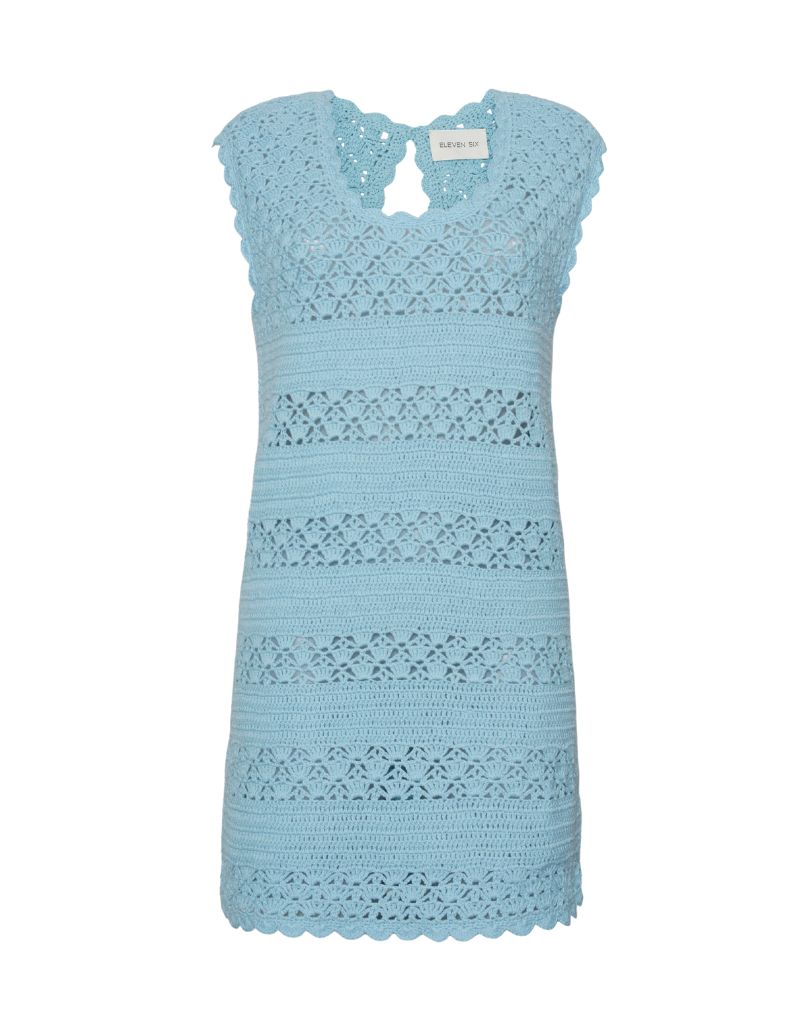 Bella Mini Dress Skye Blue