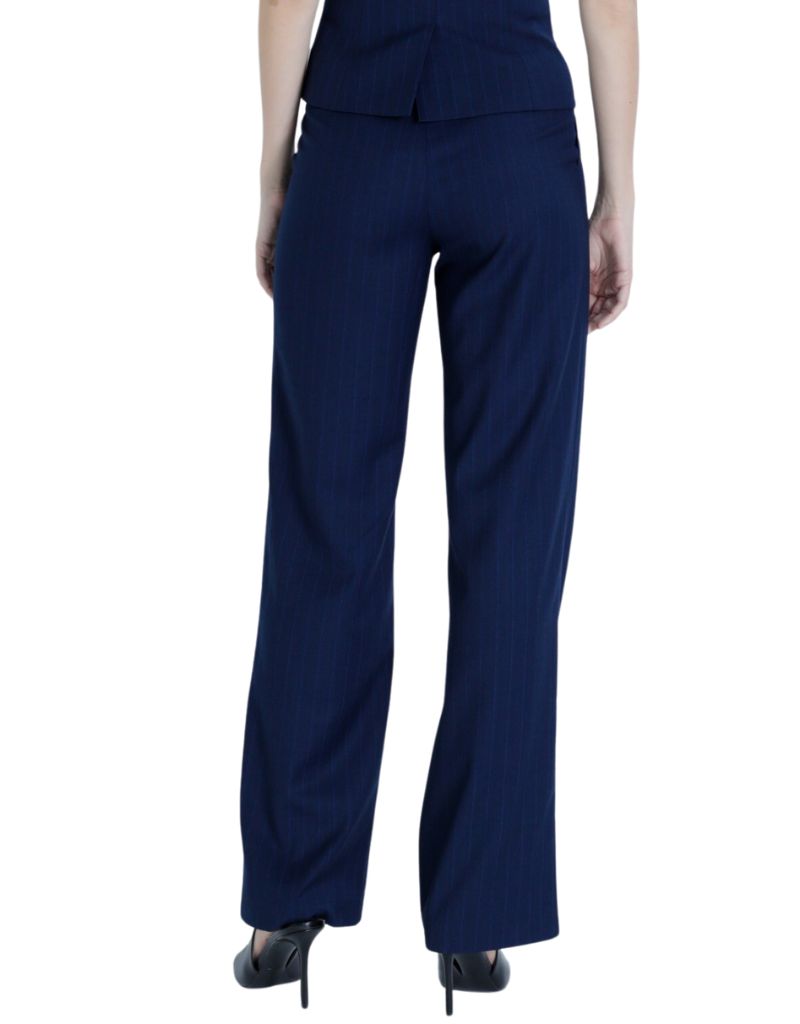 Zoe Striped Pants Navy Pinstripe