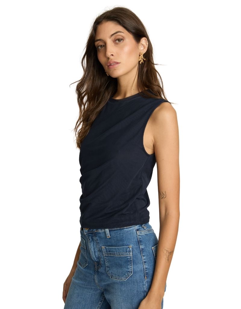 Devi Top in Navy