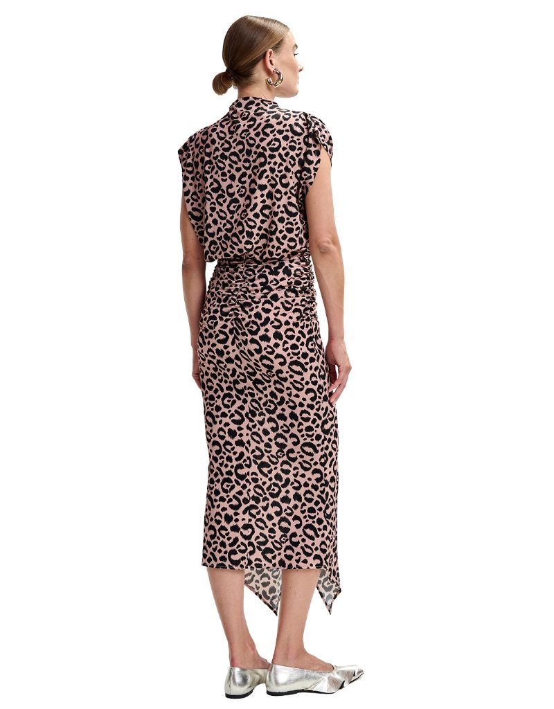 Joya Printed Jersey Skirt Combo Faded Violet