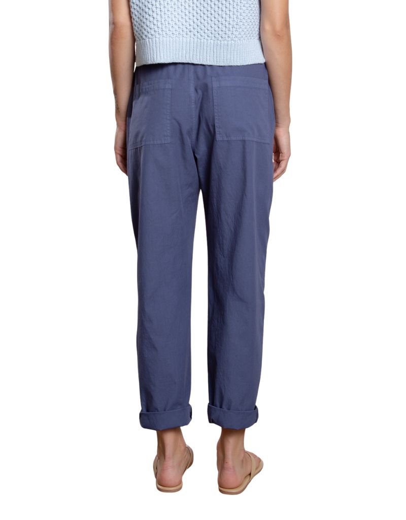 Claire Pant in Paperweight Cotton Blueberry