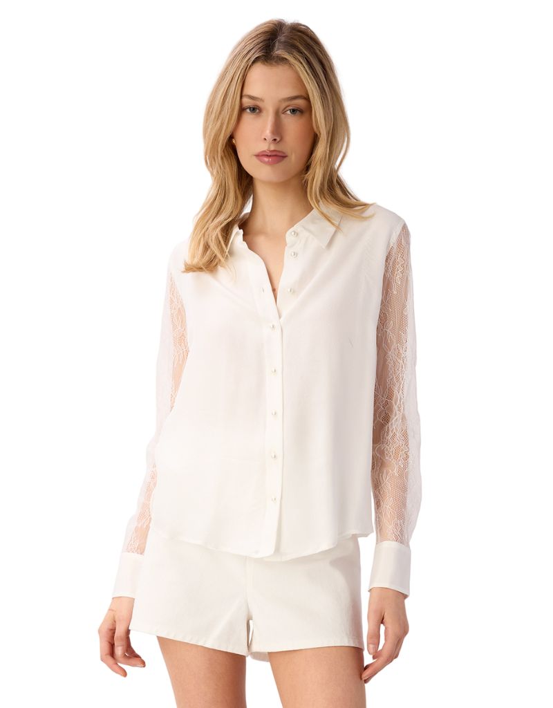Chelsey Chiffon Blouse White