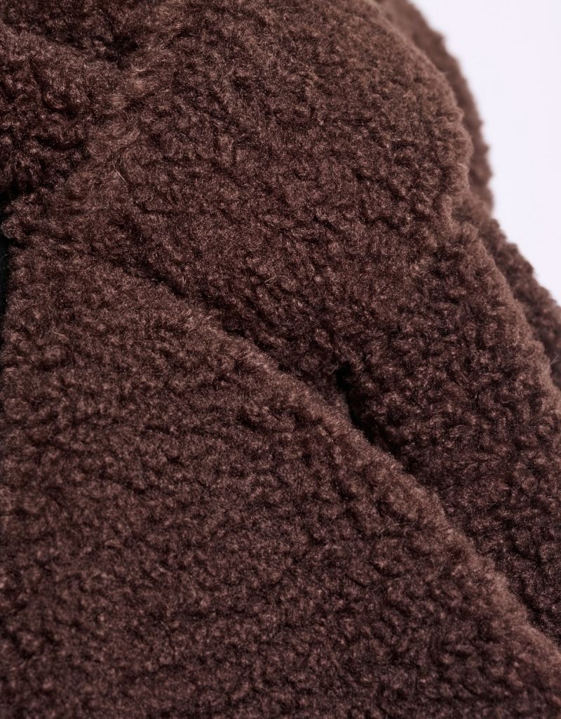 Asho Teddy Scarf Coffee Roast F26