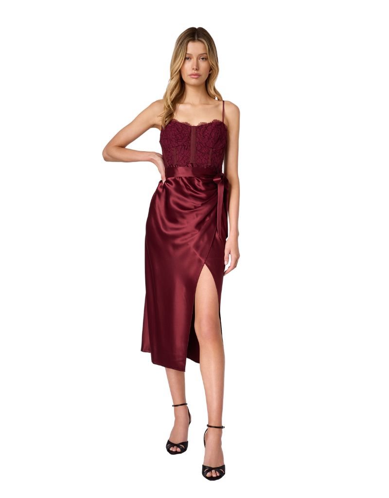 Tricia Midi Dress Syrah