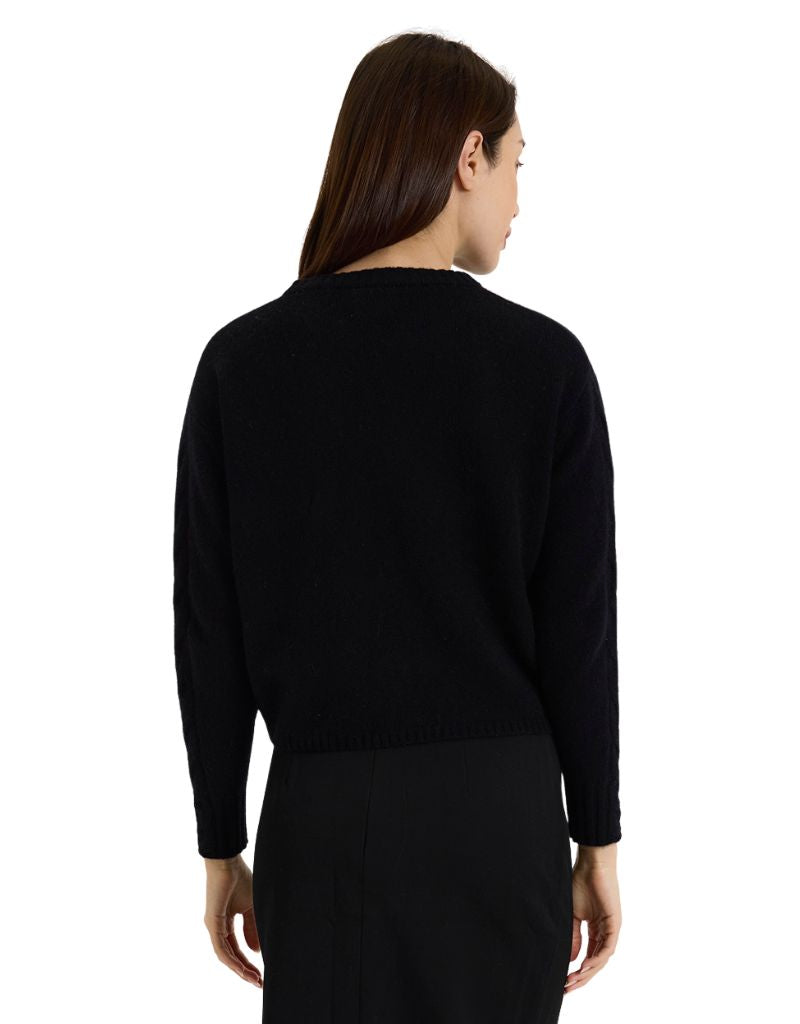 Cable Sleeve Crew Black