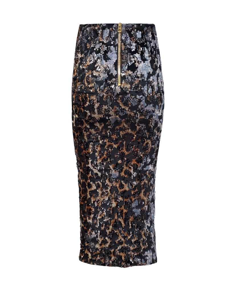 Liza Skirt 3D Leopardo