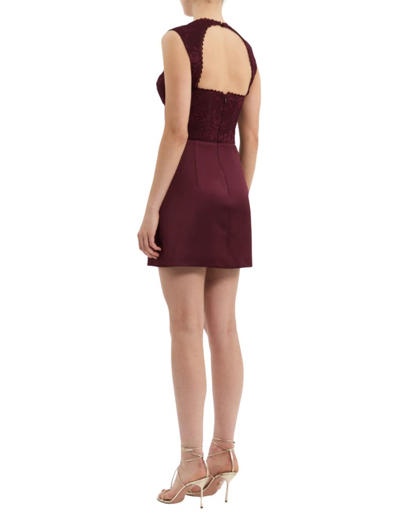Avalon Mini Dress Wine