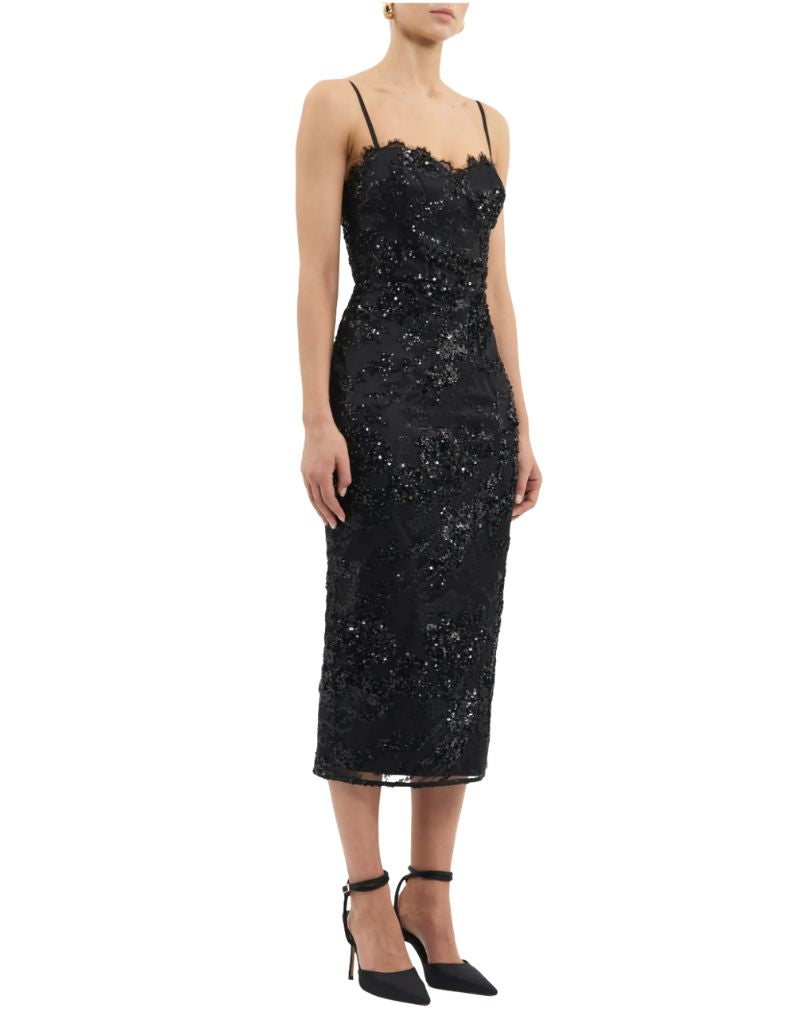 Beau Midi Dress Black