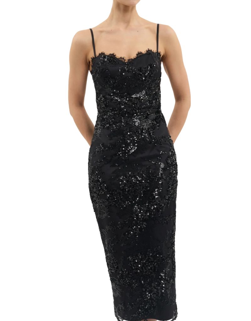 Beau Midi Dress Black