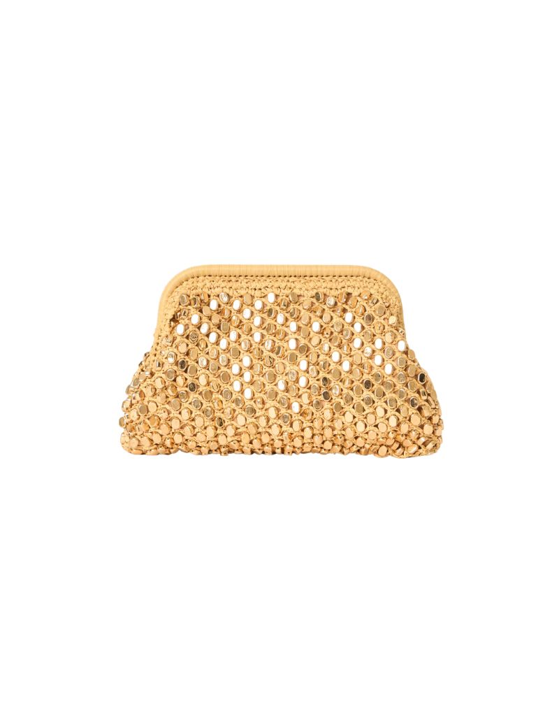 BTB Los Angeles Vita Clutch Natural Gold