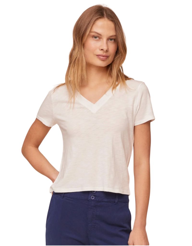 Bella Dahl V-Neck Tee White