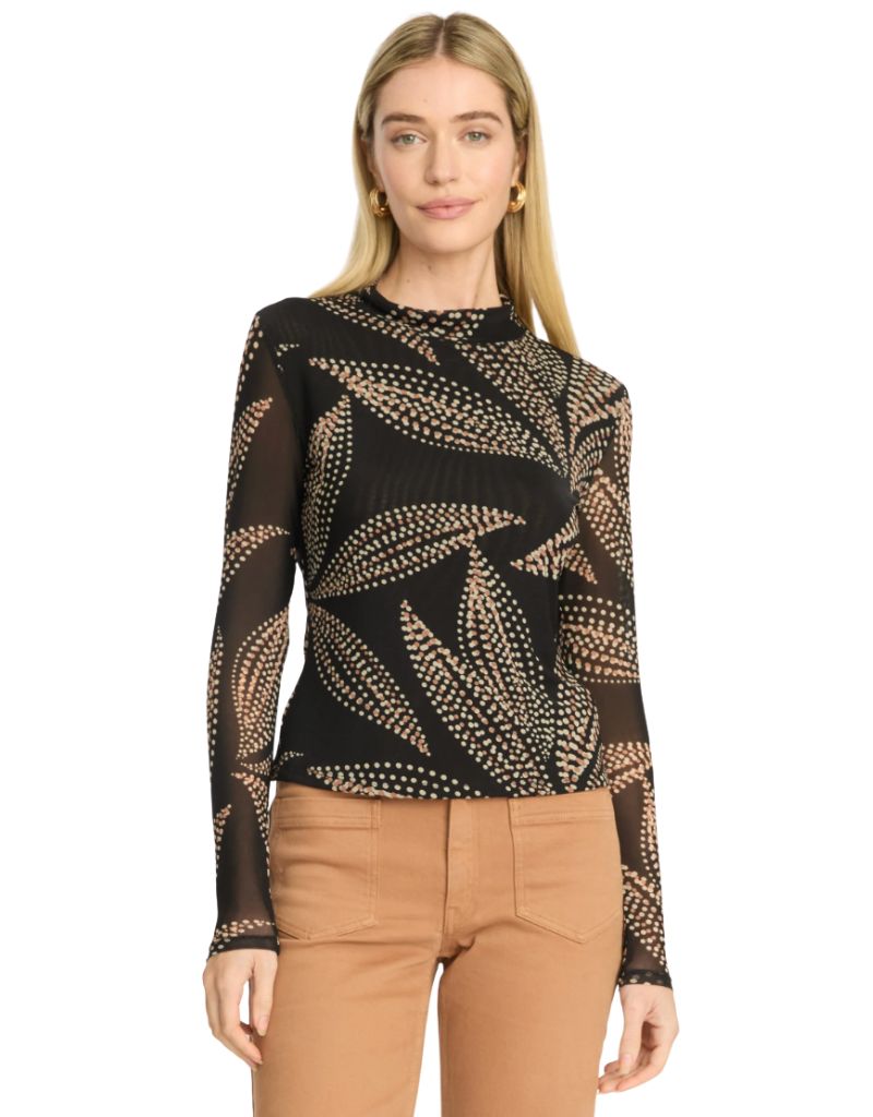 Caballero Marta Top in Star Dust Leaf