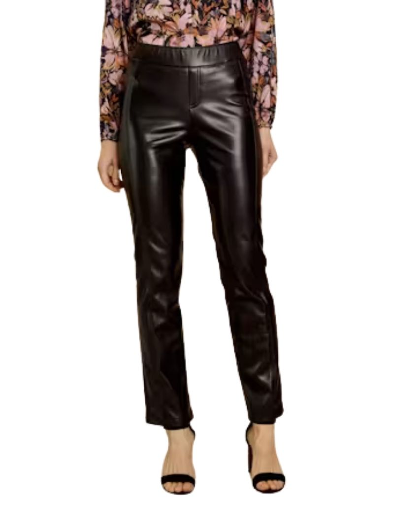 Caballero Santi Pant in Black Vegan Leather