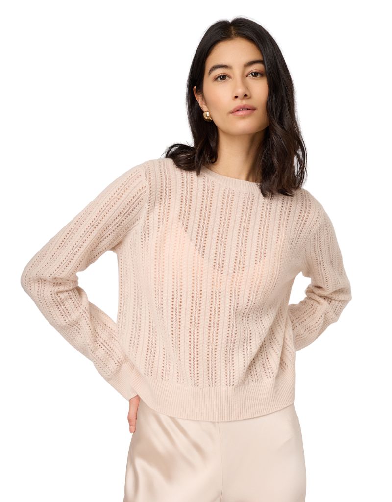 Cami NYC Garai Cashmere Crewneck Sweater Oat