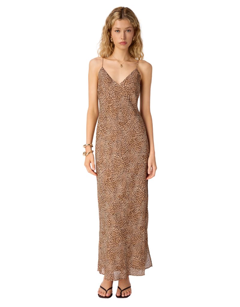 Cami NYC Raven Chiffon Maxi Dress Leo