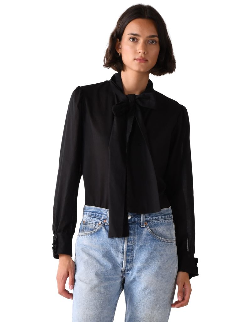 Cissa The Bow Tie Black Sheer