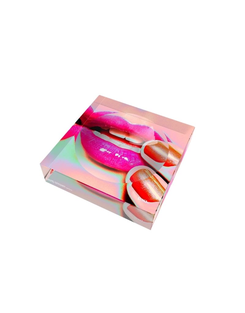 David StesnerArthouse Aurora Kiss Acrylic Square Dish