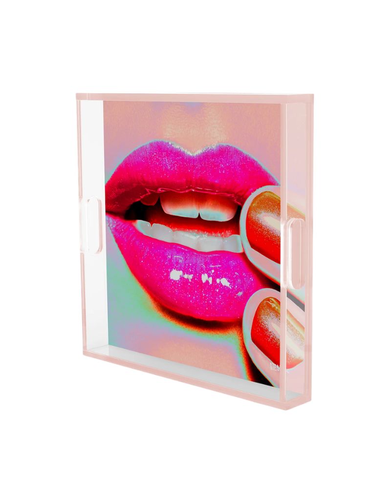 David StesnerArthouse Electric Kiss Acrylic Square 12" Tray