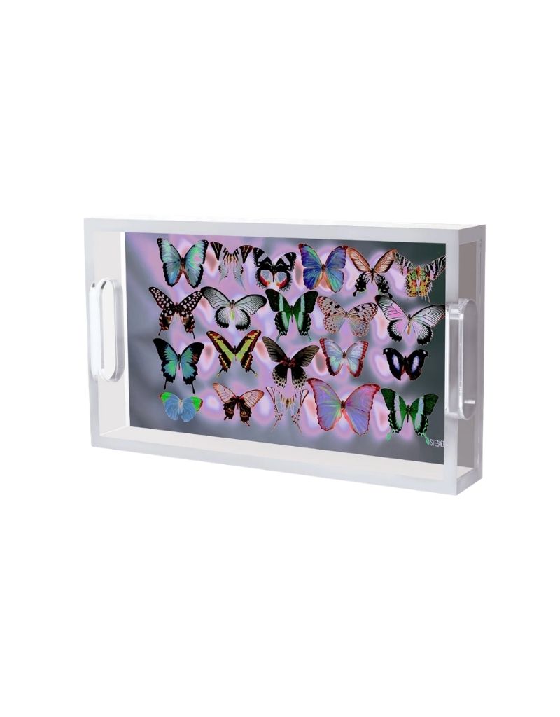 David StesnerArthouse Luminous Gathering Acrylic Small Rectangle Tray