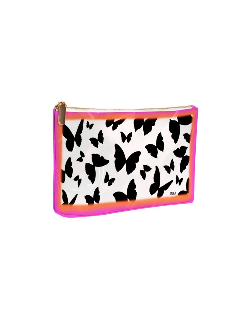 David StesnerArthouse Noir Bloom Medium Makeup Bag Travel Case