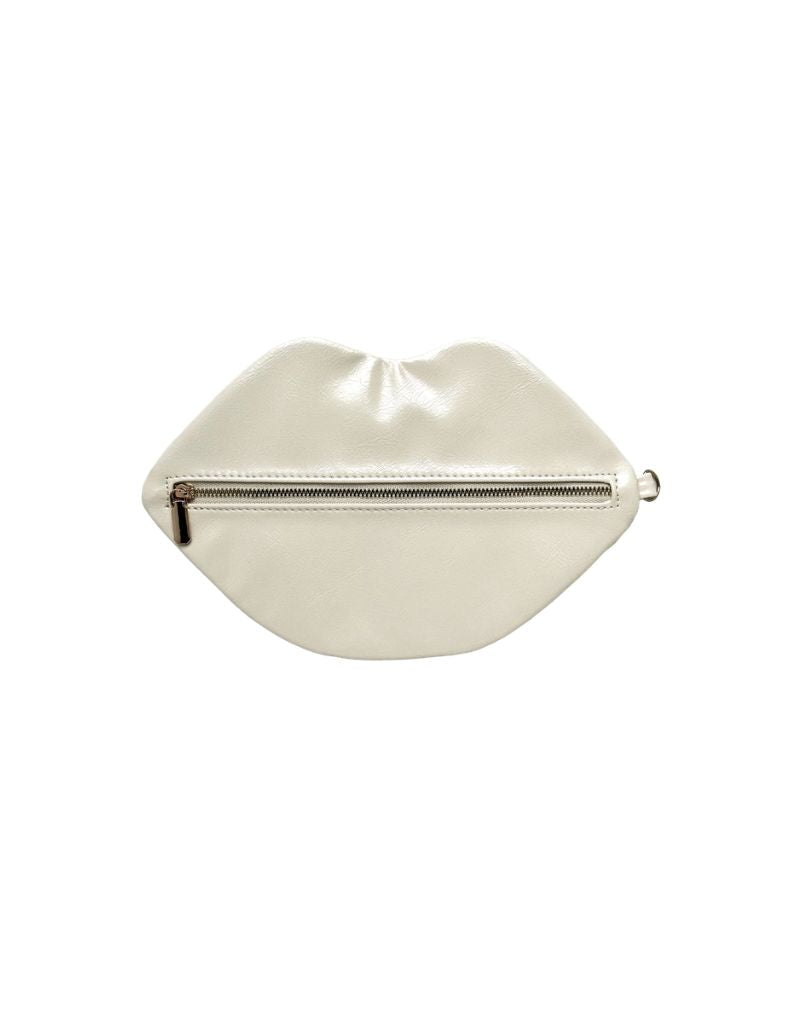 David Stesner Arthouse The Blake Pearl White Lip Pouch