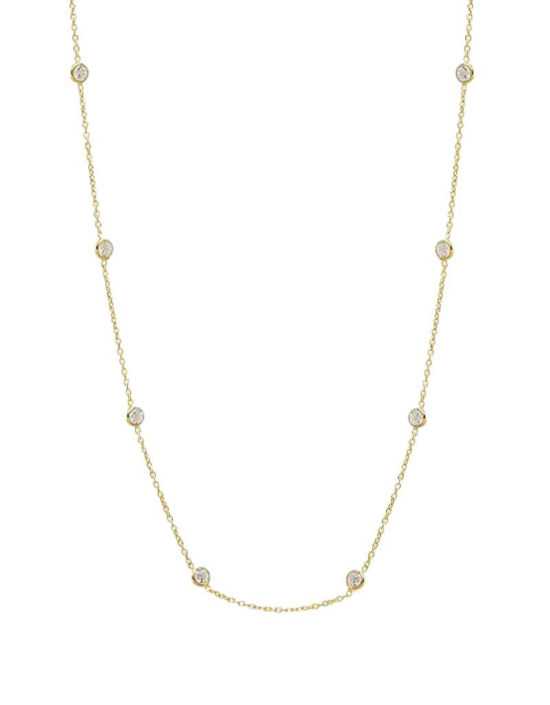 Diamond By The Yard Necklace 16"