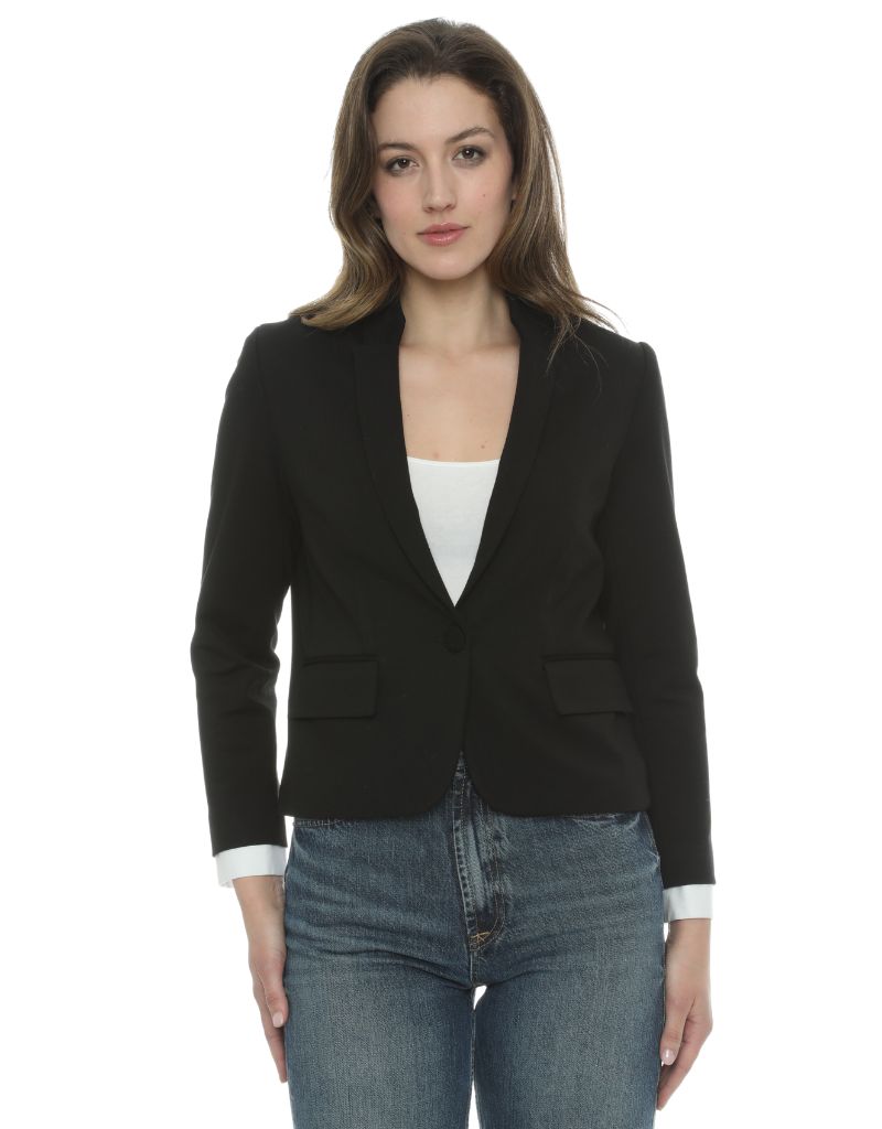 Drew Clothing Isabel Double Knit II Blazer Black&nbsp;
