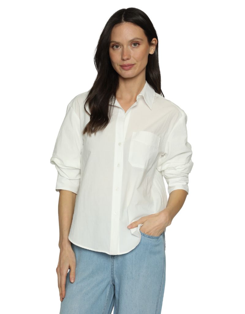 Drew Clothing Scottie Cotton Crunch Blouse White