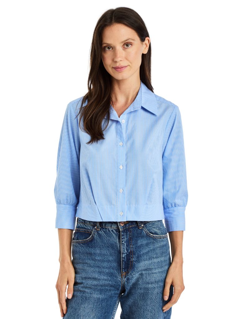 Drew Clothing Tamie Montauk Blouse Sky