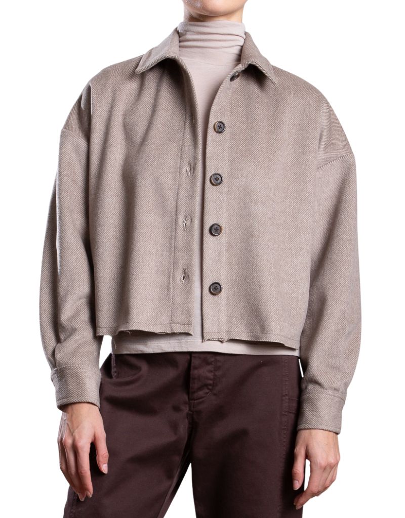 Esme Shirt in Brushed Twill Toast