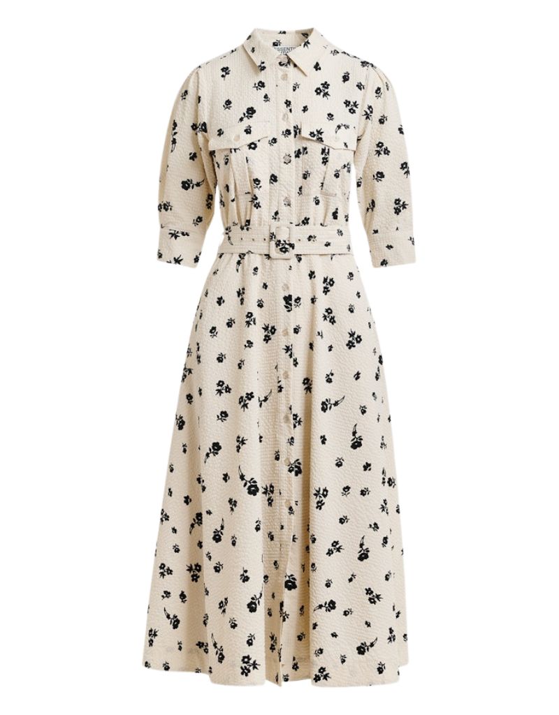 Essentiel Antwerp Jizo Shirt Dress Combo Off White