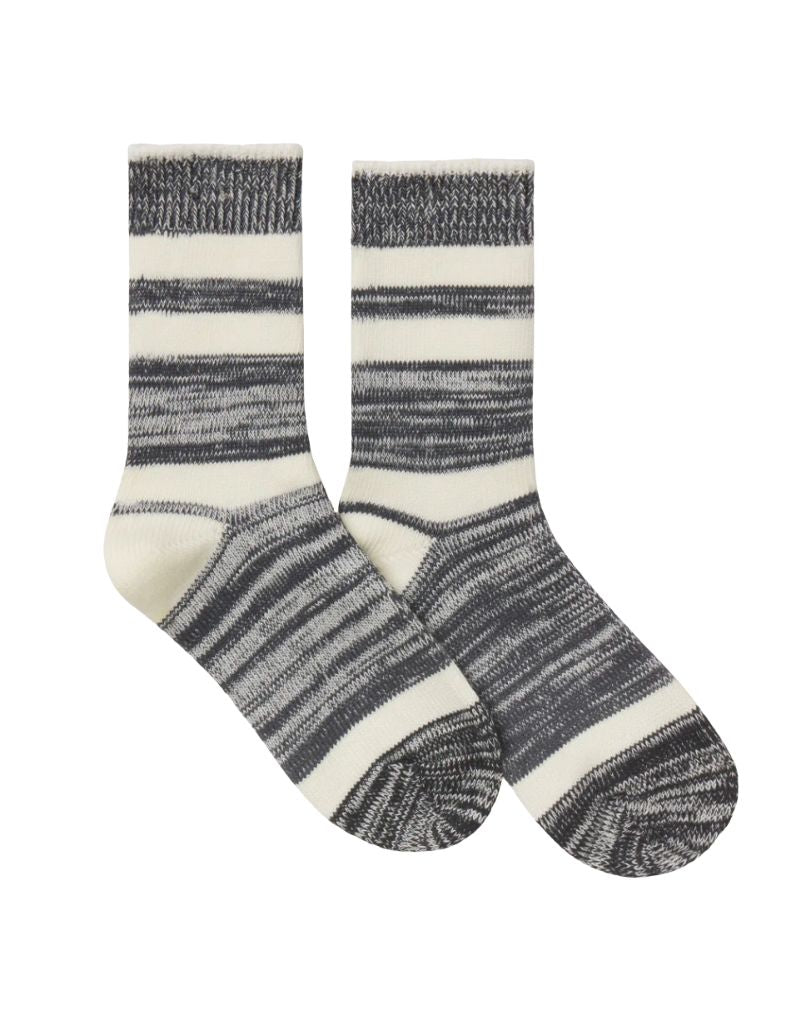 Eterne Heather Stripe Sock Charcoal