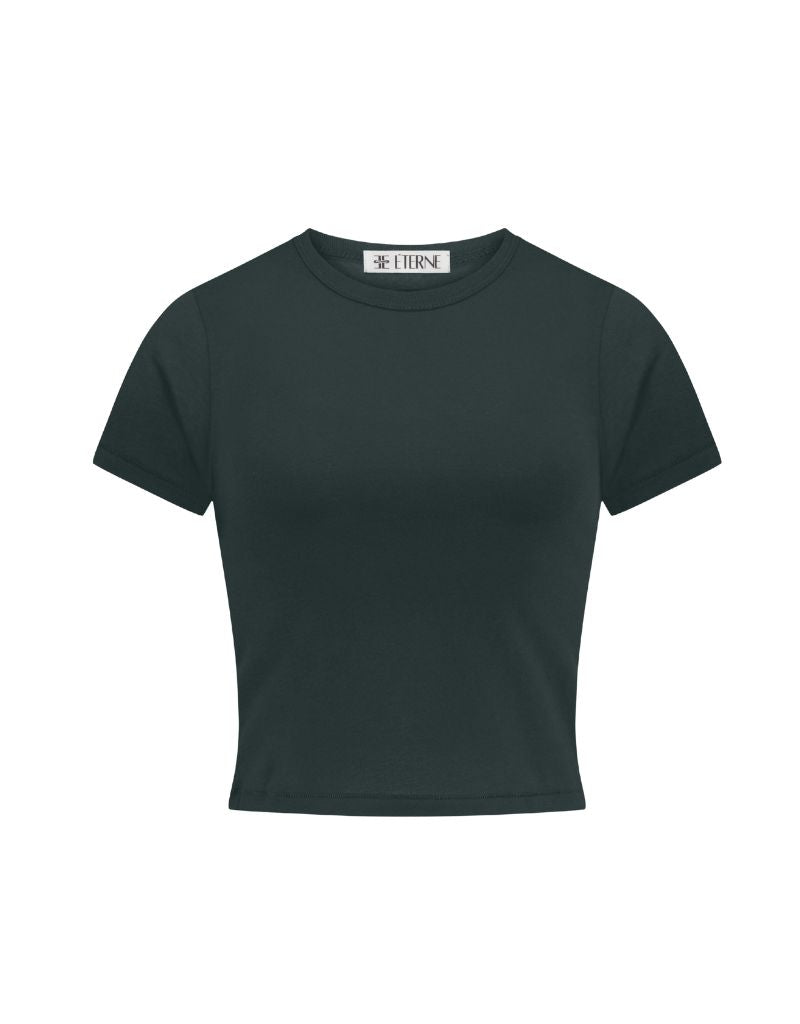 Eterne Short Sleeve Baby Tee Forest