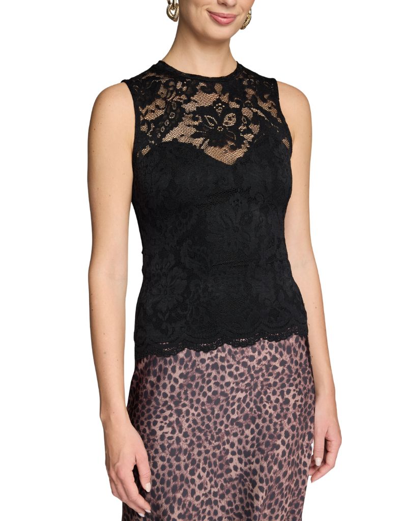Generation Love Mirabella Lace Top Black
