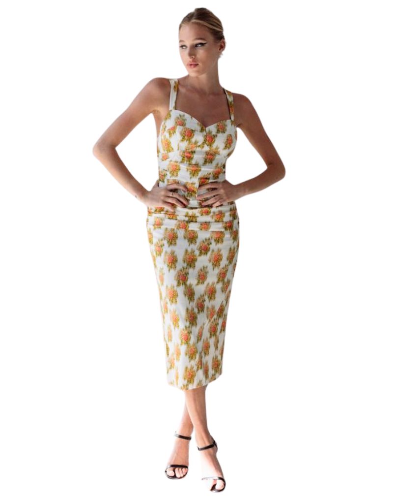 Hope for Flowers by Tracy Reece Sophia Dress Pink Warped Ikat