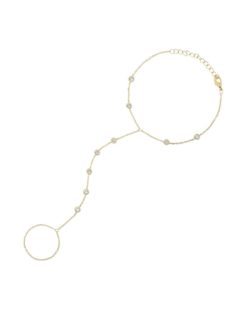 JTG Jewelry DBY Hand Chain Gold