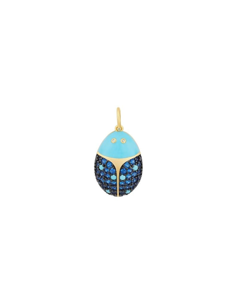 JTG Jewelry Lucky Ladybug Charm Blue