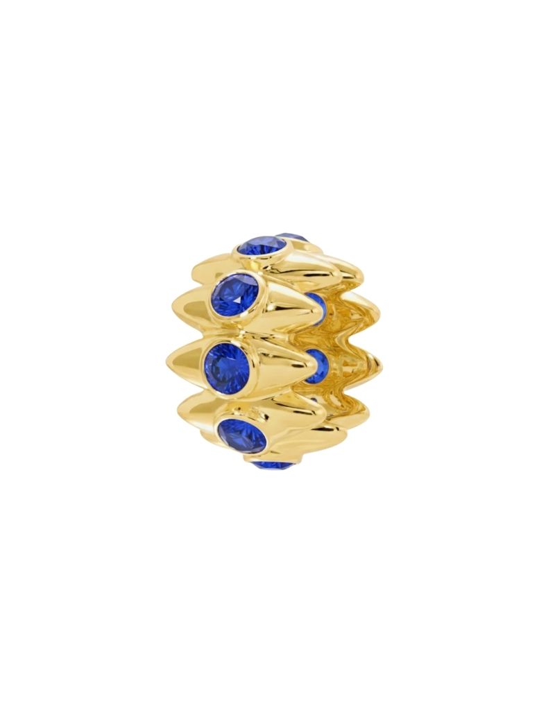 JTG Jewelry Spike Spacer Gold Blue