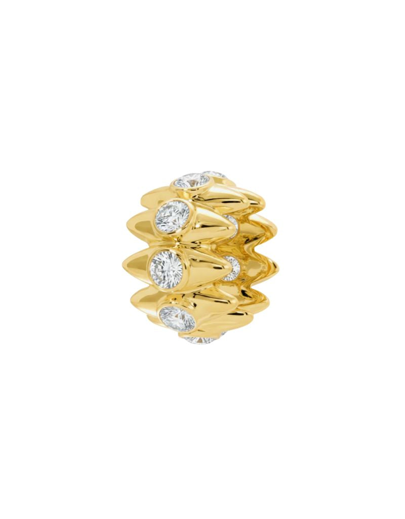 JTG Jewelry Spike Spacer Gold White