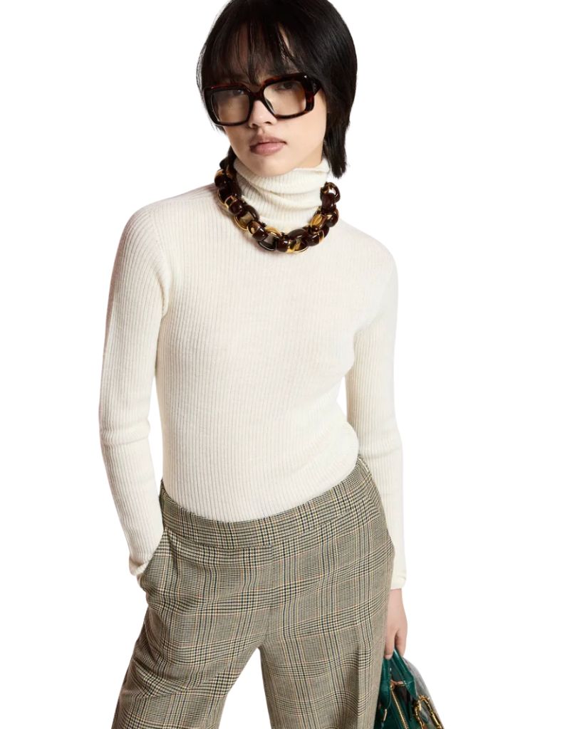 Kelmuse2 Knitted Pullover Off White F26